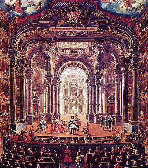 Giovanni Michele Graneri The Teatro Regio in Turin oil painting image